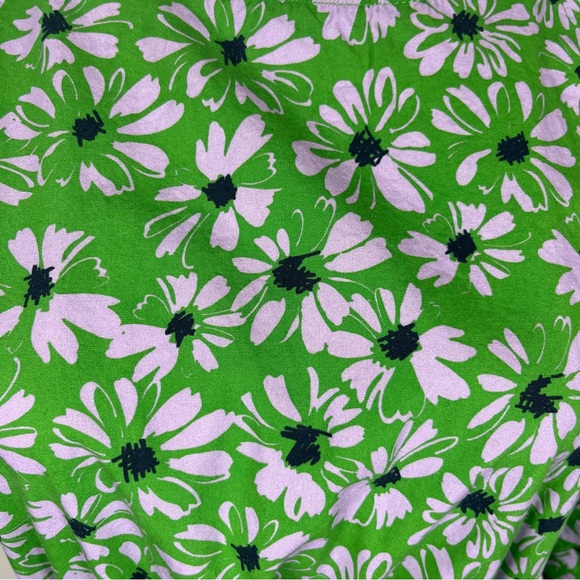 Solotre Green Floral Tie Back Top Made in Italy 100% cotton - Picture 3 of 8